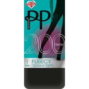 Pretty Polly Panty - Fleece - Opaque - Thermo Panty - 200 Den. - S/M - 34/40 - Zwart