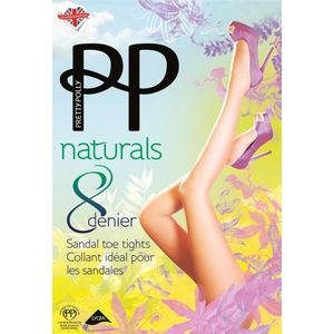 Pretty Polly Panty - Zomer Panty - Ultra - Sheer - Katoen Kruisje - Naadloos Teenstuk - Shea Butter - High Leg Broekje - 8 Den. - XL - 46/50 - Zwart