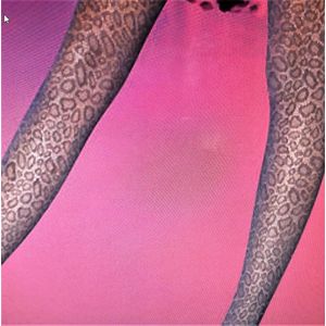 Pretty Polly Panty - Fashion - Tijgerprint - Fishnet - Wild Animal - One Size - 36/42 - Zwart/ Grijs