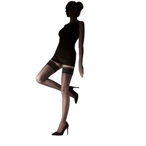 Pretty Polly Hold Up - Flirty - Hold Up Kousen - One Size - Zwart