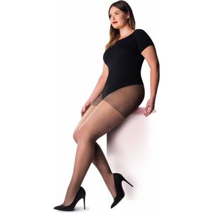 Pretty Polly Panty - Curves - Grote Maat - Plus Size - Ladder Resist - 3 paar - Voordeelverpakking - 15 Denier - 1XL - 48/54 - Dark Nude