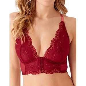 Gossard Superboost kanten beha met diepe V-hals voor dames, Cranberry Sorbet / framboos