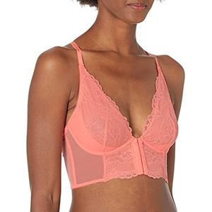 Gossard Womens Superboost Lace Deep V Bralet BH, Neon Koraal, 80H