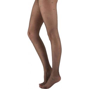 Pretty Polly Panty - Cherry Pattern - One Size - 36/42 - Zwart