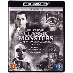 Universal Pictures: Icons of Horror Collection [4K Ultra HD] [Blu-Ray] [2021] [Region Free],Zwart.