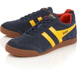 Gola - Harrier Suede - Sneakers - Blauw/Oranje - 100% Leer