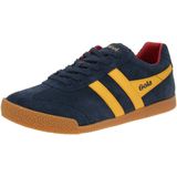 Gola - Harrier Suede - Sneakers - Blauw/Oranje - 100% Leer