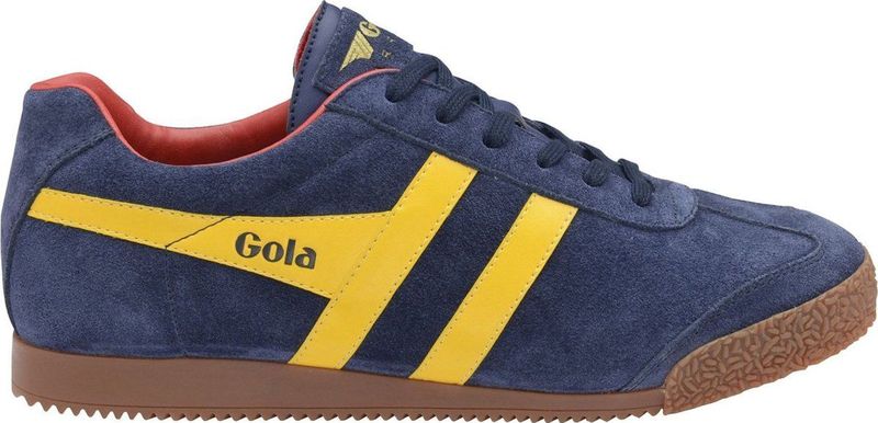 Gola - Harrier Suede - Sneakers - Blauw/Oranje - 100% Leer