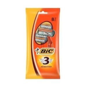 DRIE PACKS van BiC 3 Sensitive Triple Blade Wegwerp Razor - 4 pack