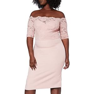 Chi Chi London Loanah-jurk voor dames, Roze (Roze), 34