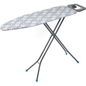 Beldray LA023995IKAT Ikat 110 x 33cm Folding Ironing Board, Compact Vertical Storage, 7 Variable Heights, Lightweight & Collapsible Ironing Table For Left & Right Handed Use, Adjustable Iron Rest