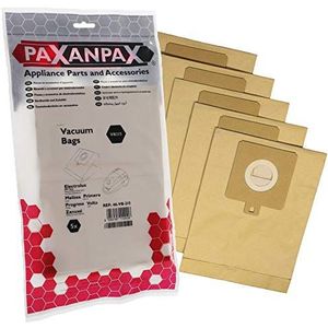 Paxanpax VB215 papieren zakken voor Electrolux 'E59' Powerlite, Z3318, Z3319, Smart Boss Z3300 serie, bruin, 5 stuks