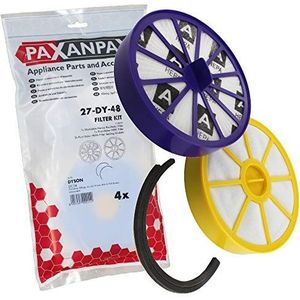 Paxanpax PFC363 compatibele HEPA Twin Pack Filter & Seal Set voor Dyson DC14 (Pack van 2), wit