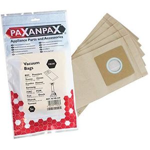 Paxanpax VB240 papieren zakjes, compatibel met Samsung VPU-100 VC-U100, VC-U112, VC-U114, VC-U300, VC-U313, VC-U314, Storm, Quiet Jet Argos Value VC9710S-4, 5 stuks Contico TVE. 350