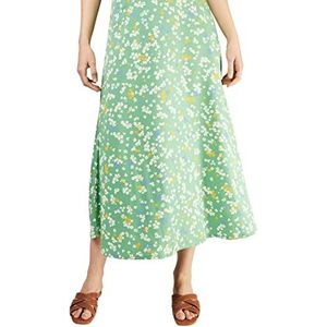 People Tree Dames Alison Field Print Rok, Multi op Greenbriar, 34 NL