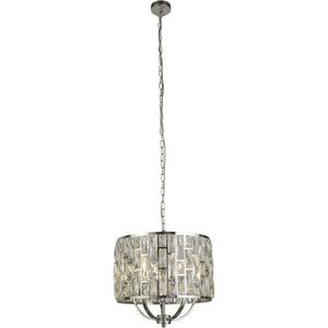 Searchlight BIJOU Hanglamp 3 Lichts Kristal Chroom