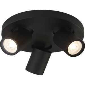 Selena Opbouwspot 3-lichts rond zwart IP44 - Modern - Searchlight