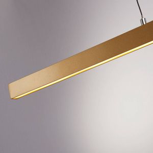 Searchlight Layla LED hanglamp, lineair, goud, in hoogte verstelbaar, CCT
