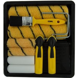 Coral 10411 Max Coat Paint Roller en Brush Set voor Emulsie en Glans 10 Stuk Pack Set