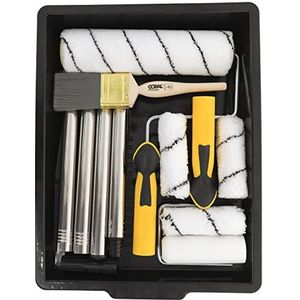 Coral 10505 Easy Coater Verfroller Borstelset met verlengstang, 10-delige set