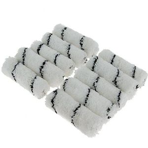 Coral 41400 Easy Coater Paint Mini Roller Cover met een Microvezel Sleeve Stof 4 ""10 delige pack set, Wit