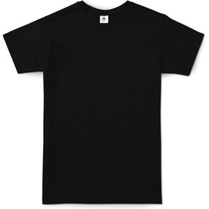 B&C Exact 150 Heren T-Shirt - Zwart - Extra Small - Korte Mouwen