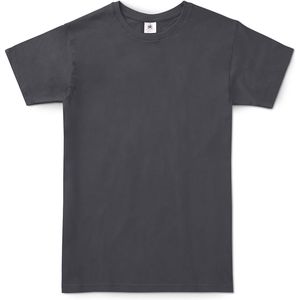 B&C Exact 150 Heren Korte Mouwen T-Shirt - Donker Grijs - Extra Small