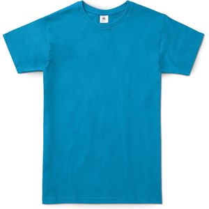 B&C Exact 150 HerenT-Shirt - Atol Blauw - Small - Korte Mouwen