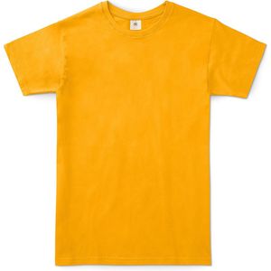B&C Exact 150 Heren T-Shirt - Abrikoos - Small - Korte Mouwen