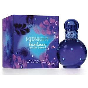 Britney Spears Midnight Fantasy, Eau de Parfum voor dames, verstuiver, fruitige geur, bloemen en gourmande
