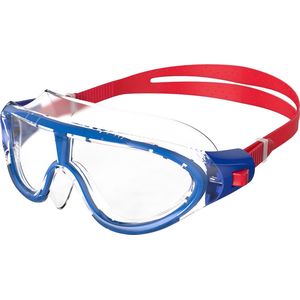 Speedo Kids' Biofuse Rift Junior Goggles, Lava Rood/Mooi Blauw/Helder, One Size