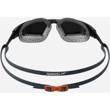 Speedo Unisex Aquapulse Pro Spiegel Zwembril voor volwassenen, Oxid Grijs/Zwart/Oranje Goud, One Size
