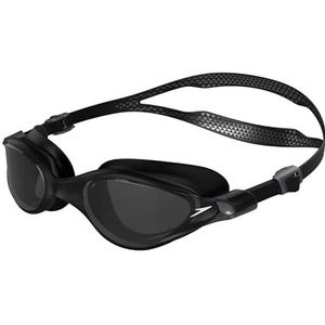 Speedo Unisex Volwassen V-Klasse Vue Zwembril, Zwart/Zilver/Lichte Rook, Één Grootte