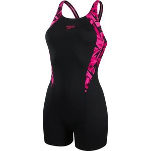 Speedo - HyperBoom Splice Legsuit - Zwart/Roze - Dames Sportbadpak