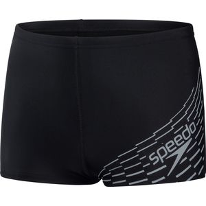 Speedo - Medley Logo - Sportzwembroek - Zwart/Grijs - EnduraFlex Stof, Intern Trekkoord