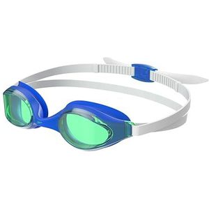 Speedo Hyper Flyer Junior Zwembril, comfortabele pasvorm, verstelbaar design, anti-condens, lekvrij, blauw/jade, eenheidsmaat
