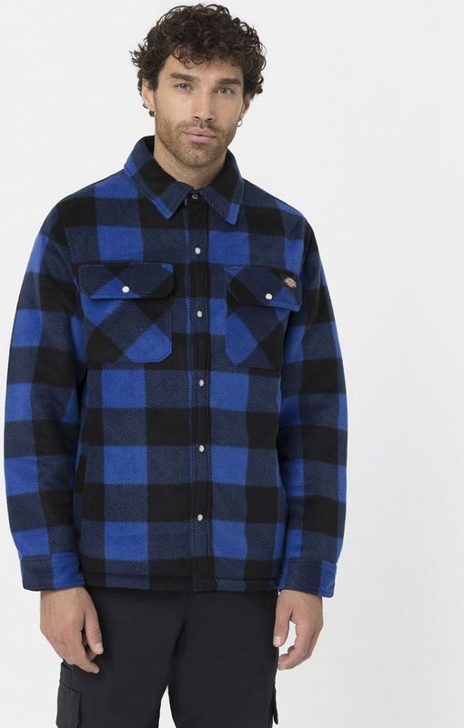 Dickies - Portland - Overhemd - Royal Blue - Gevoerd - Fleece