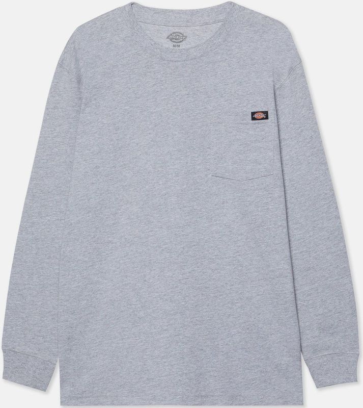 Dickies - Heavyweight LS Pocket Tee - Longsleeve T-shirt - Heather Grey
