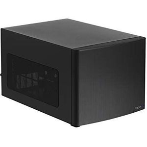 Fractal Design Node 304 – zwart – mini-kubus compact computerbehuizing – kleine factor – Mini ITX – mITX – High Airflow – modulaire binnenkant – 3 x Fractal Design Silent R2 120 mm fans inbegrepen –