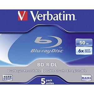 Verbatim - BD-R Dual Layer - Blu-Ray Disc - 50GB - 5 Pack Jewel Case