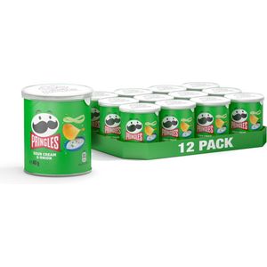 Pringles sour cream & onion chips - 12 x 40 gram