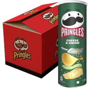 9x Pringles Chips Cheese & Onion 165 gr
