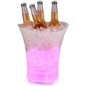 Intempo EE4938STKEU Party Ice Bucket with Rechargeable Bluetooth Speaker, Colour Changing Lights, Home/Bar Beer Wine Cooler, Cools Champagne/Prosecco, Chill Soft Drinks, Up to 6 Hours Play Time, 10 W