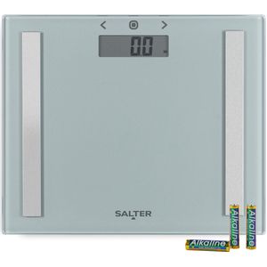 Salter 9113 SV3R Weegschaal - Elektronisch - Wit - LCD Display - 150 kg Capaciteit