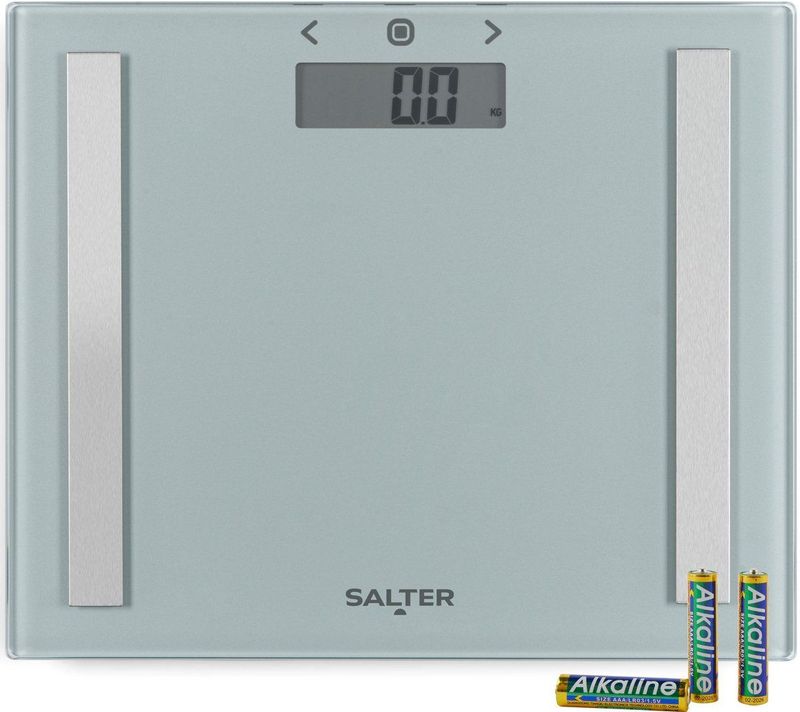 Salter 9113 SV3R Weegschaal - Elektronisch - Wit - LCD Display - 150 kg Capaciteit