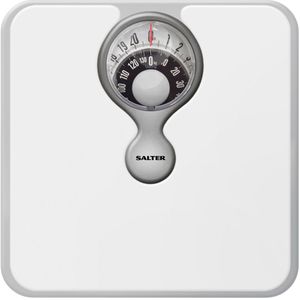 Salter - 484 WHDRFEU16 - Mechanische Badkamerweegschaal - Wit - Vergrootglas