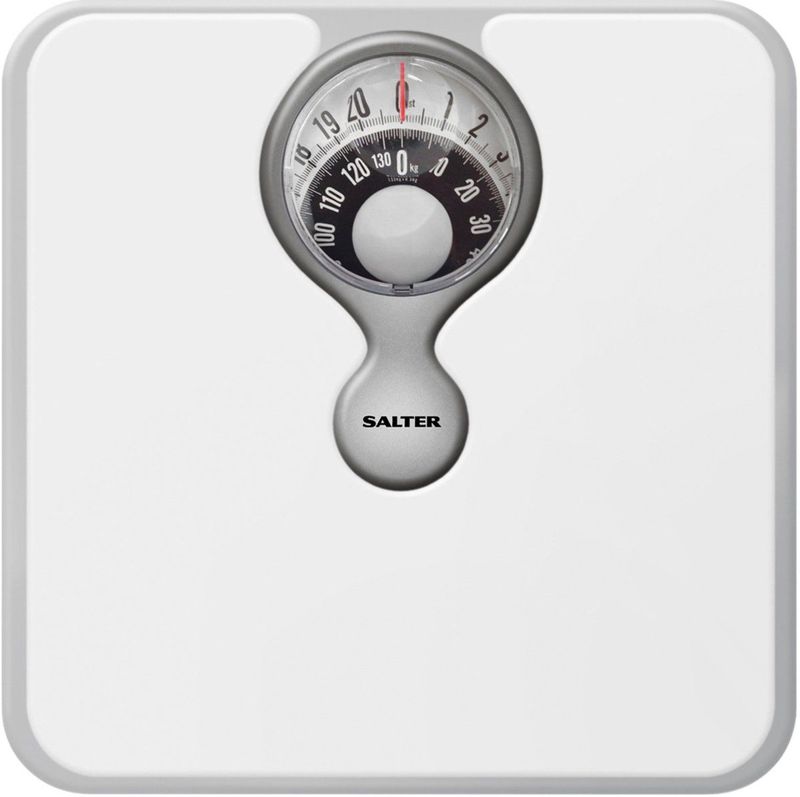 Salter - 484 WHDRFEU16 - Mechanische Badkamerweegschaal - Wit - Vergrootglas