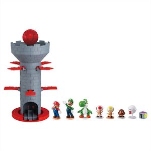 EPOCH Games – Super Mario Blow Up! Shaky Tower – Evenwichtsspel met 7 Figuren