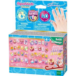 Aquabeads - Fancy Nagel Navulling - 40 Nagels - 8 Kleuren - Kindvriendelijk
