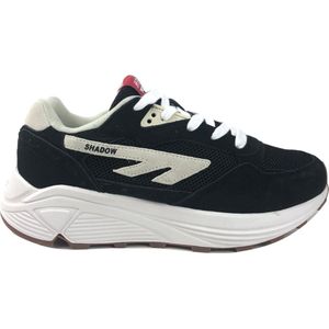 Hi-Tec - HTS Shadow RGS - Sneaker - Black / White / Red - Suède, Textiel